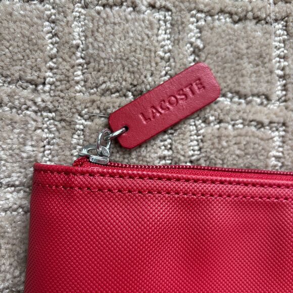 Lacoste Women's X-Large L.12.12 Concept Tote Travel Weekend Shopping Bag Red - Picture 4 of 11
